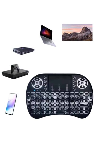 Mini Klavye Gaming Pc Playstation Ledli Mouse Rgb Mouse Bluetooth Usb