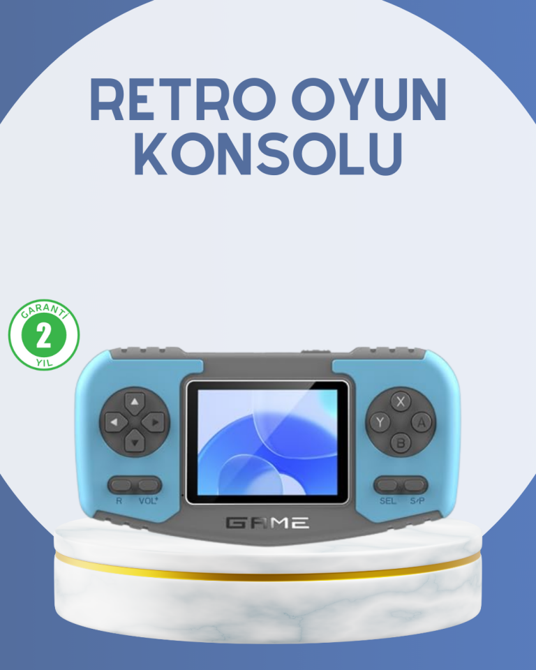 Çocuklara Özel Retro Oyun Konsolu Portatif Eğlence Cihazı - Lisinya