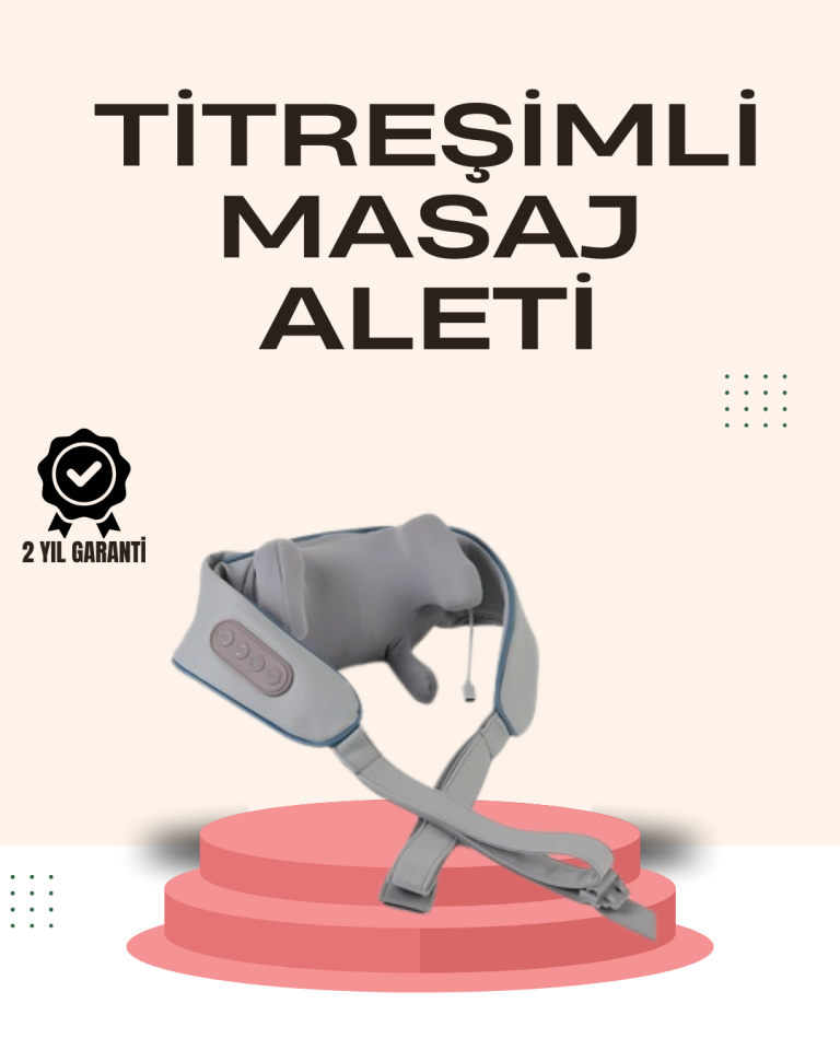 Kablosuz Boyun ve Omuz Masaj Aleti | Isıtmalı ve Yoğurmalı - Lisinya