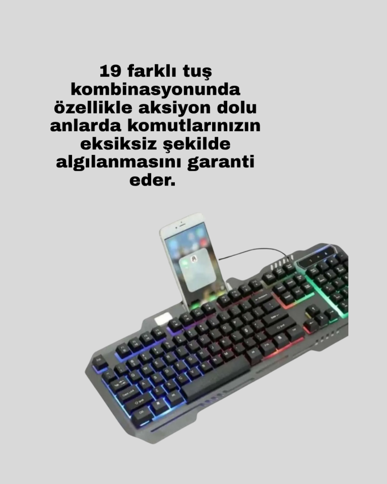 PG8018 LED Aydınlatmalı Mekanik Klavye Mouse – Oyunlarda Üstün Performans - Lisinya