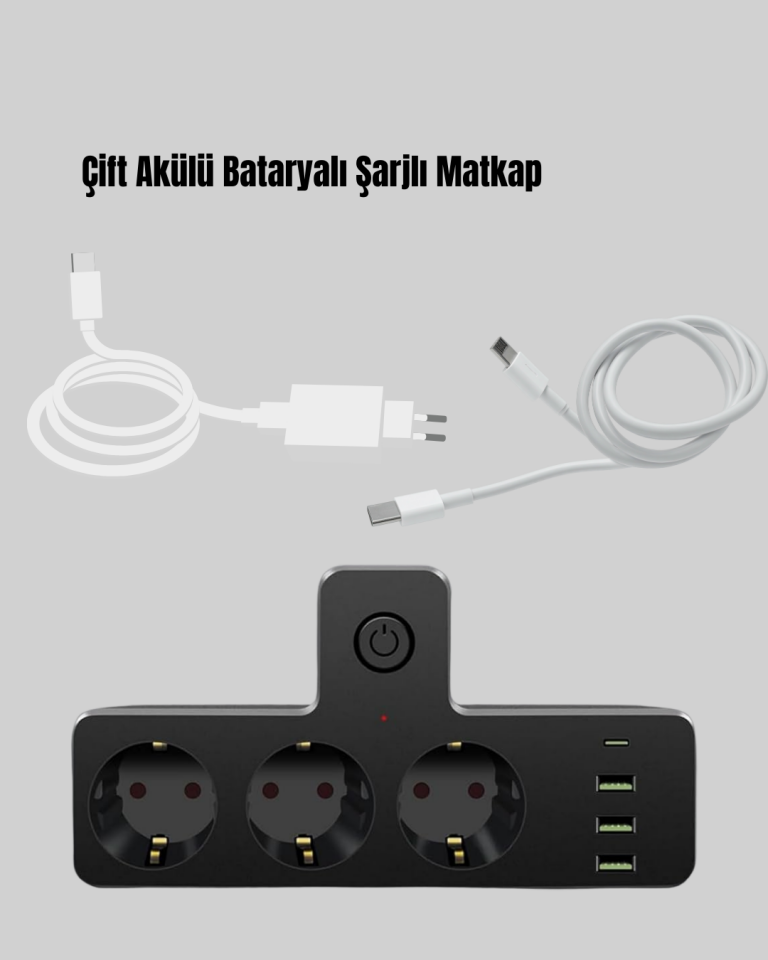 7 Portlu Çoklu Priz USB ve Type-C Girişli Akıllı Güç Ünitesi - Lisinya