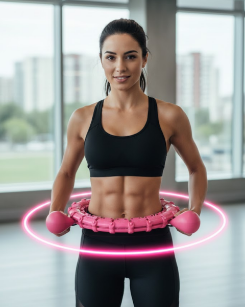 Ayarlanabilir Akıllı Hula Hoop 680 Gr Ağırlıklı Egzersiz Halkası - Lisinya