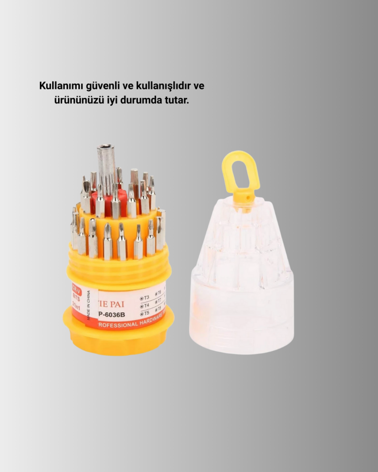 Ateşe Dayanıklı Tornavida Seti Elektronik Tamir İçin Çok Uçlu - Lisinya