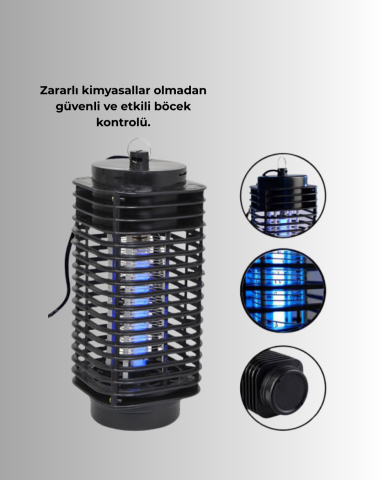 Çevre Dostu Elektrikli Sivrisinek Öldürücü Lamba – 50m² Etki Alanı - Lisinya