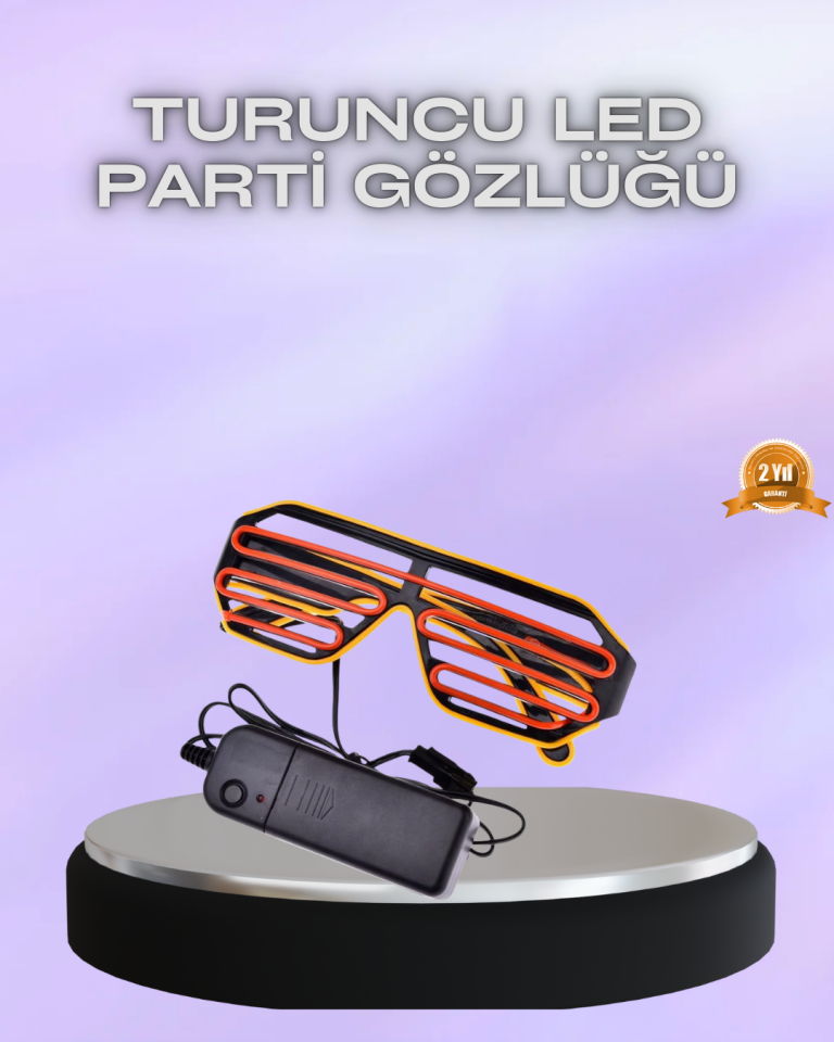 Parti ve Festival İçin LED Işıklı Eğlence Gözlüğü - Lisinya