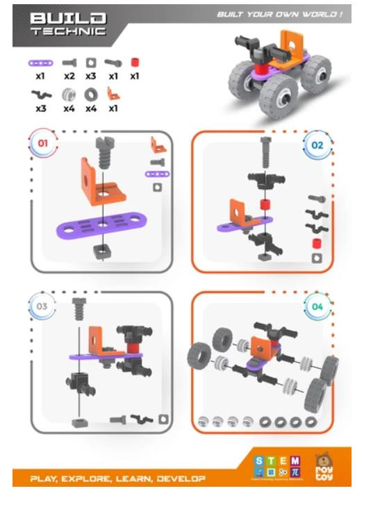 Sök Tak 21 Parça ATV Build Technic - 4100101-2-21 (Lisinya)