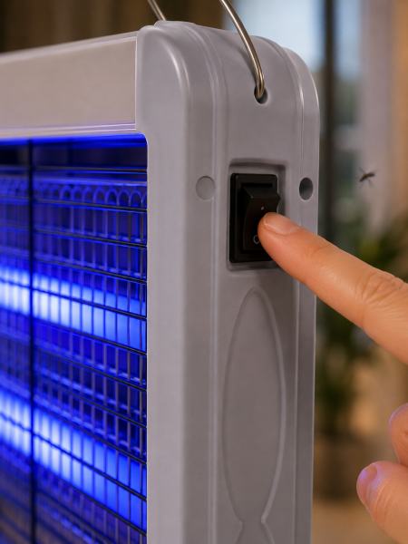 Elektrikli Sinek ve Sivrisinek Öldürücü 12W Çift UV Işıklı Böcek Lambası