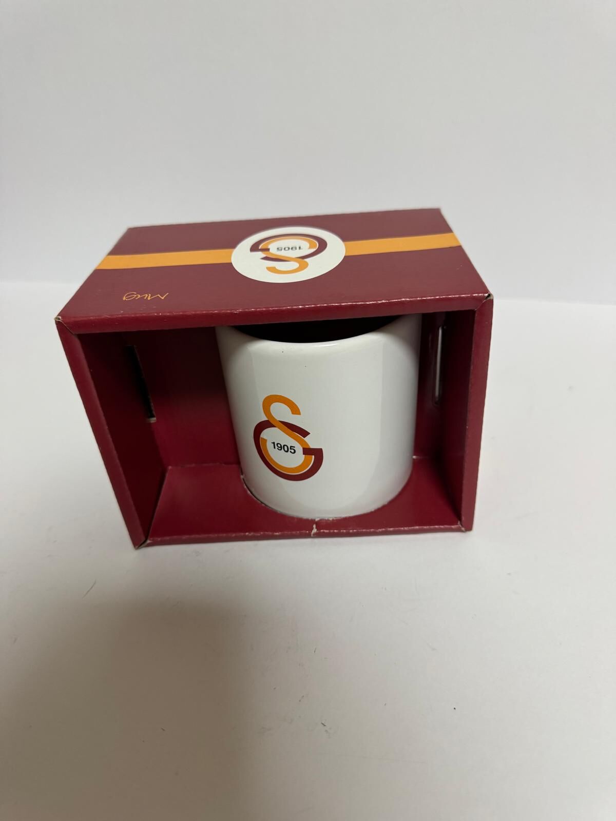 Seramik 1.Sınıf Kupa  Sarı Kırmızı
