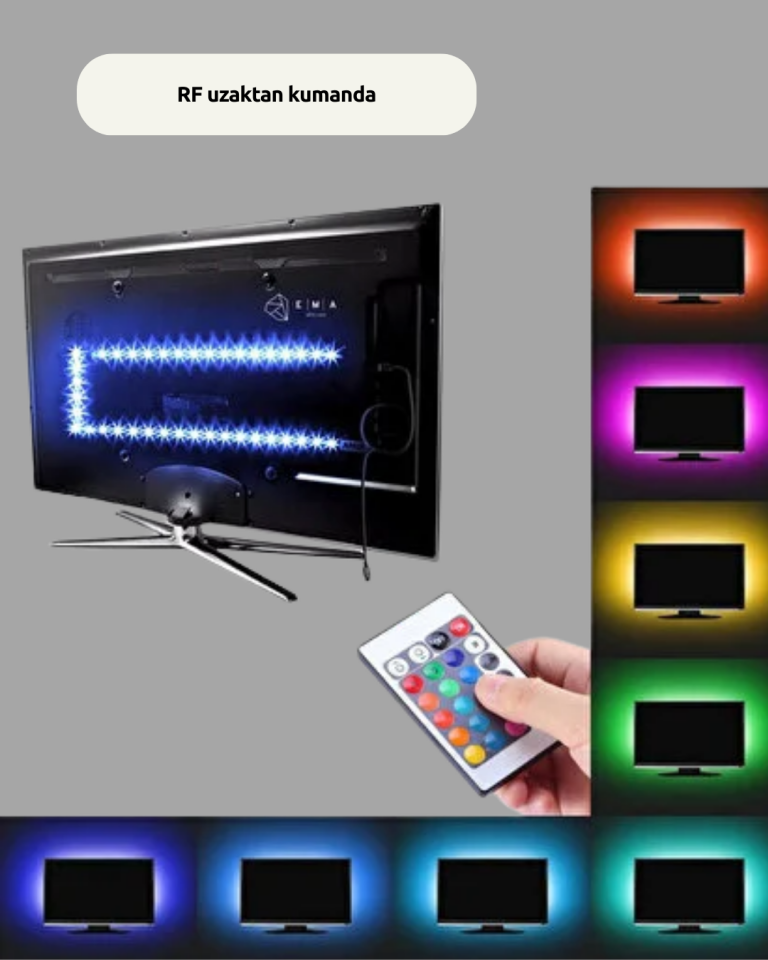 Kendinden Yapışkanlı LED Şerit Televizyon Aydınlatması 2mt - Lisinya