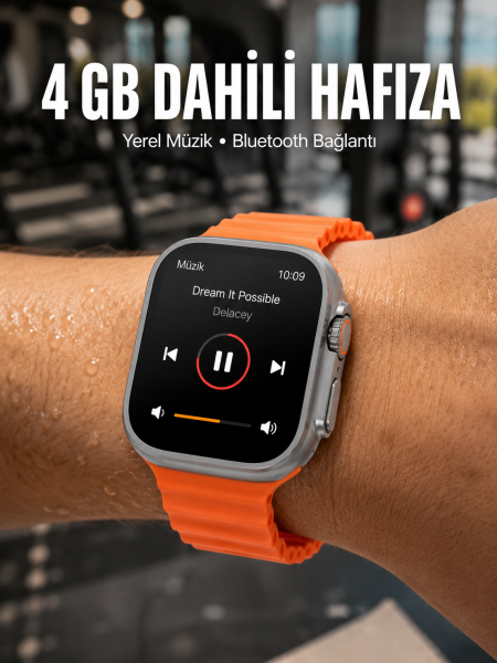 Yeni Nesil 3 Kordonlu Kol Saati 49 MM Amoled Ekran Akıllı Saat - Lisinya