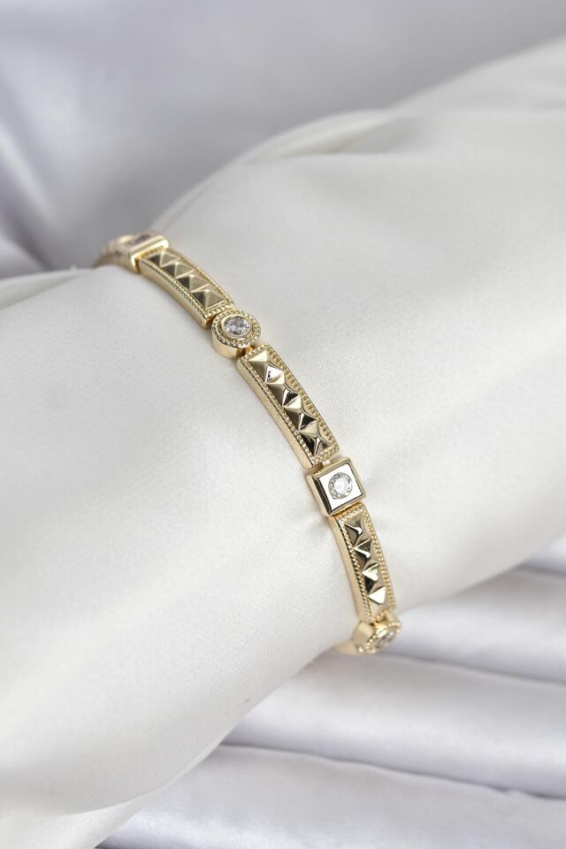 Xuping Punta Model Gold Renk Kadın Bileklik - Lisinya