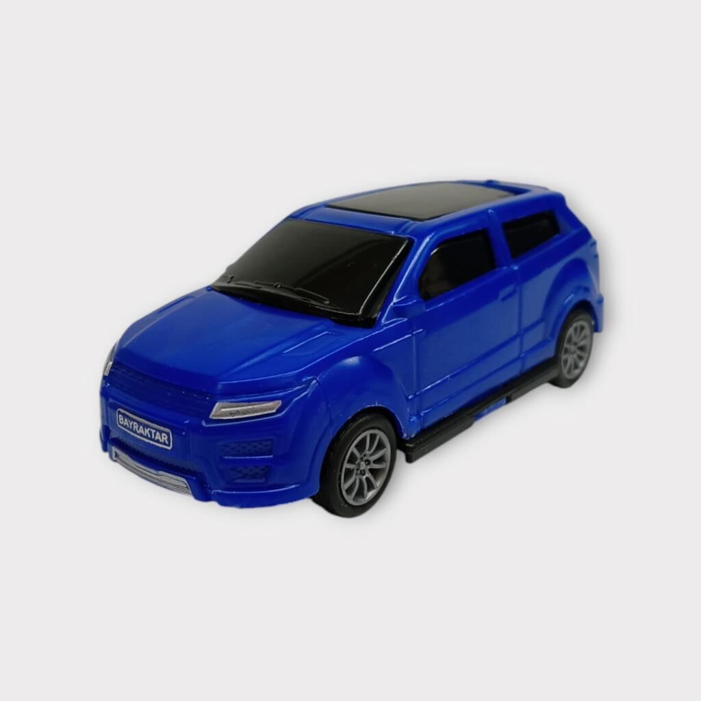Çek Bırak Arabalar 10 Cm - Mavi Hatchback (Lisinya)