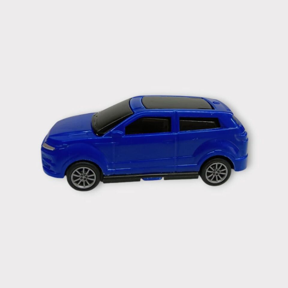 Çek Bırak Arabalar 10 Cm - Mavi Hatchback (Lisinya)