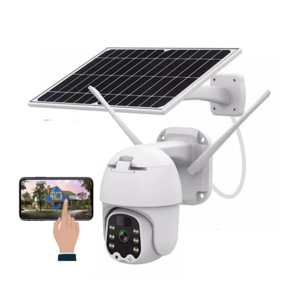 4G Sim Kartlı PTZ 360° Hareketli Solar Güneş Enerjili 1080P Güvenlik Kamerası Türkçe Uygulama