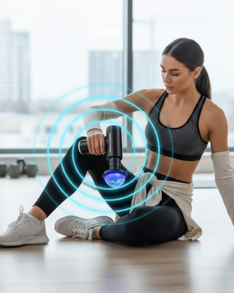 Isıtmalı Soğutmalı Masaj Tabancası 3200 RPM Sessiz Motor USB C Şarjlı - Lisinya