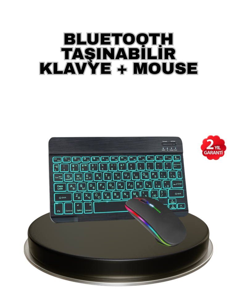 Aydınlatmalı Türkçe Q RGB Klavye Sessiz ve Dayanıklı Tuş Takımı - Lisinya