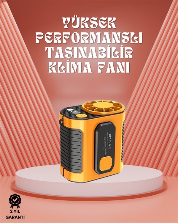 Sessiz Turbo Fan – Kamp, Spor, Ofis İçin Taşınabilir Mini Soğutucu - Lisinya