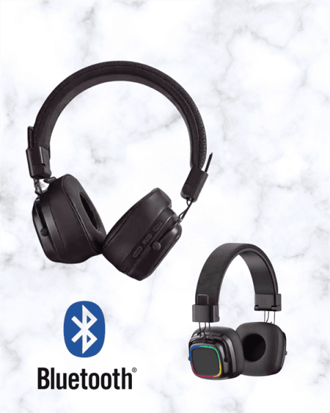 Kablosuz RGB Işıklı Katlanabilir Bluetooth Kulak Üstü Kulaklık