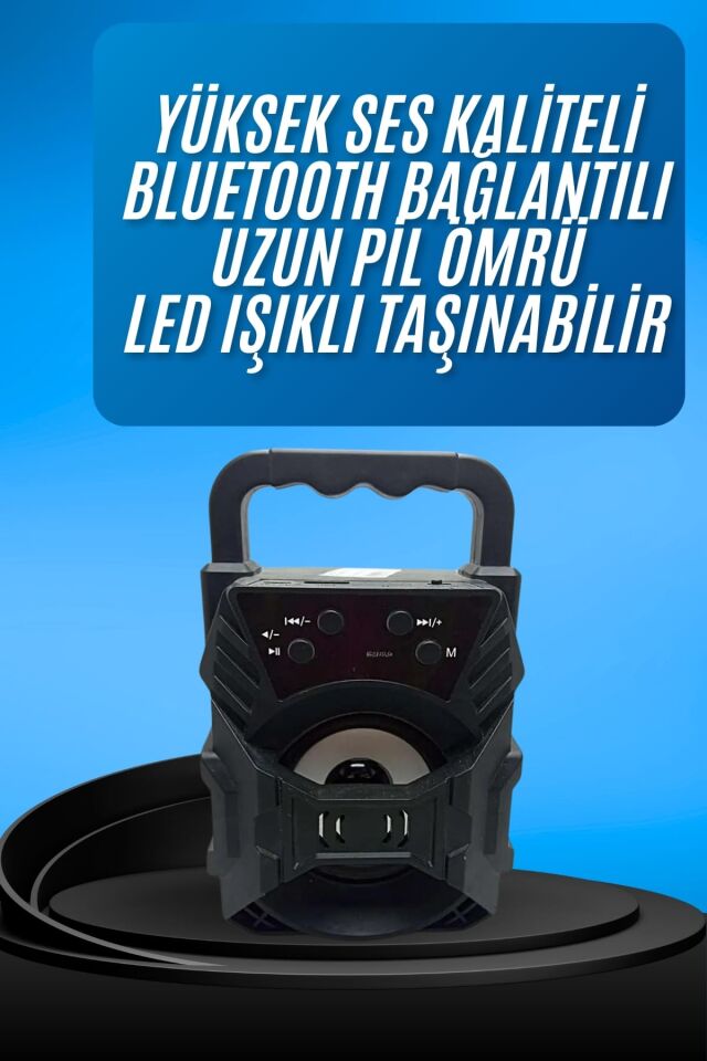 YamanHobi 5W FM Radyolu Bluetooth Hoparlör 80 dB Taşınabilir Siyah