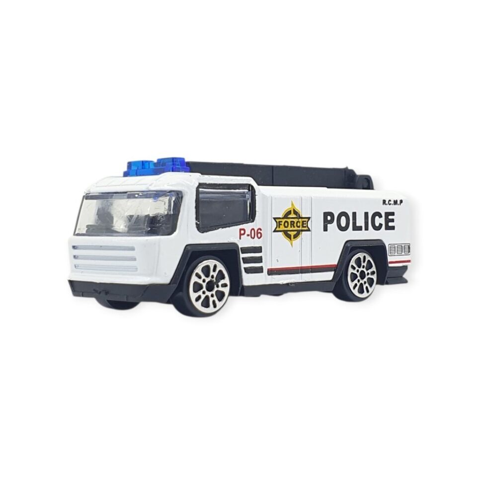 3'lü İş Makinaları Road Seti - Die Cast - DS044 - Polis  (Lisinya)