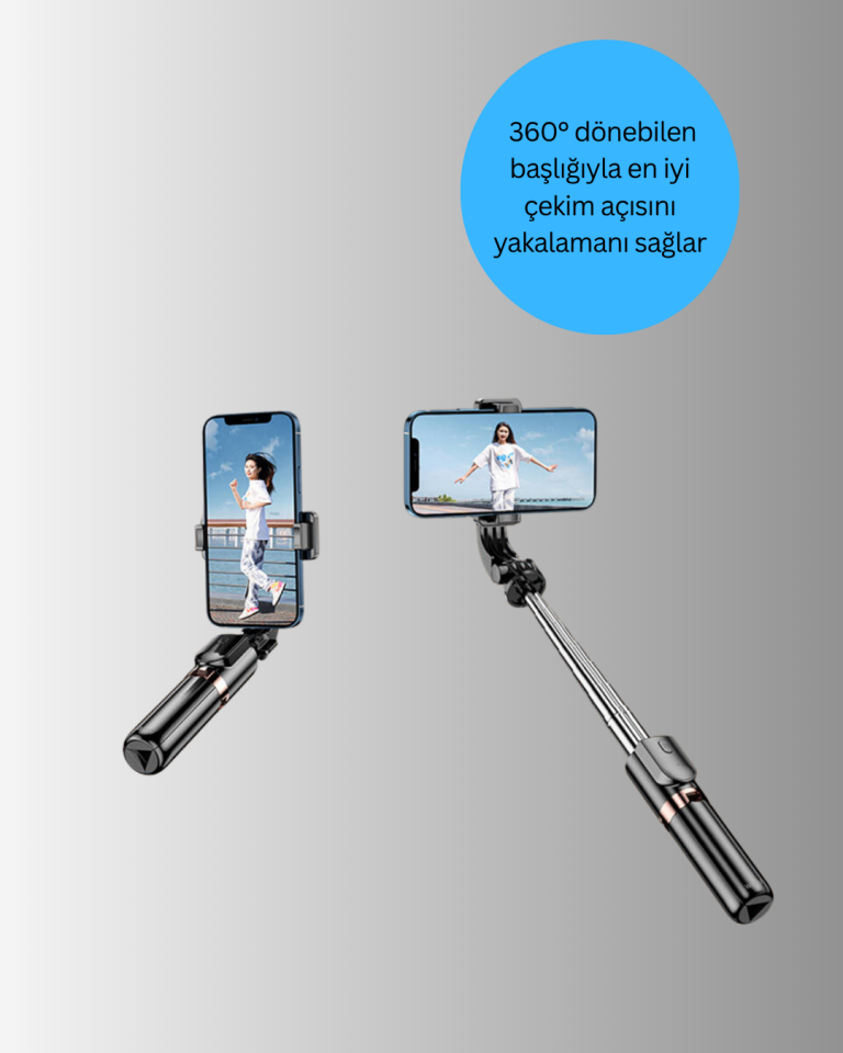 Bluetooth’lu Işıklı Selfie Çubuğu – Katlanabilir, 130 cm - Lisinya
