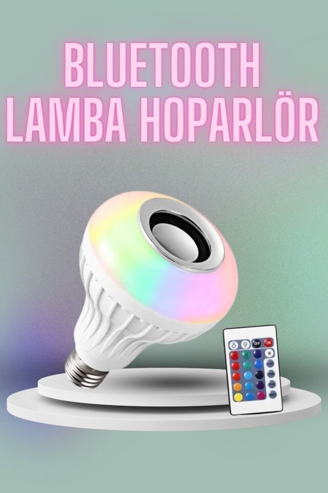 YamanHobi Kumandalı Bluetooth LED Ampul Hoparlör