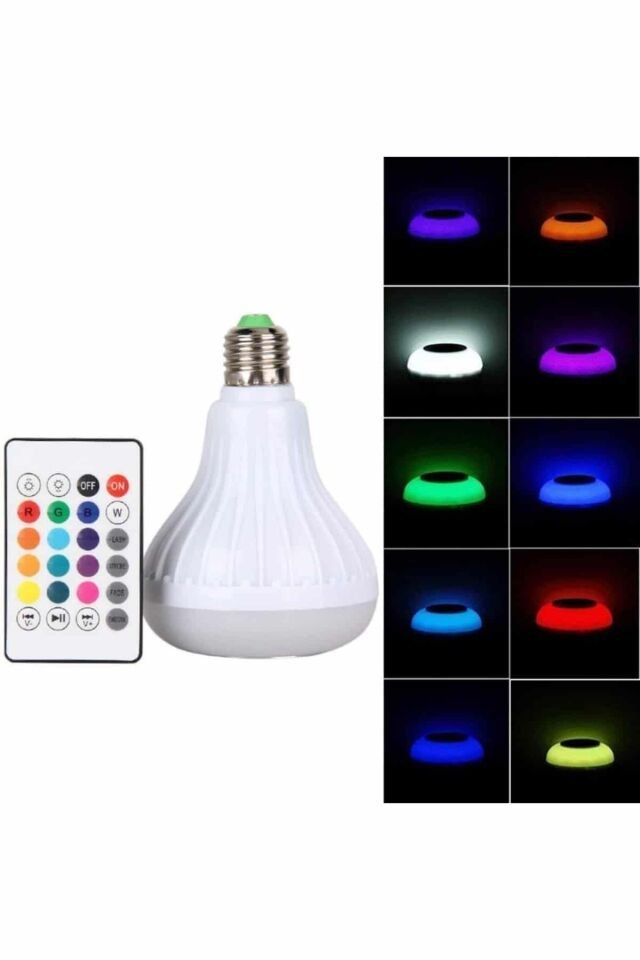 YamanHobi Kumandalı Bluetooth LED Ampul Hoparlör