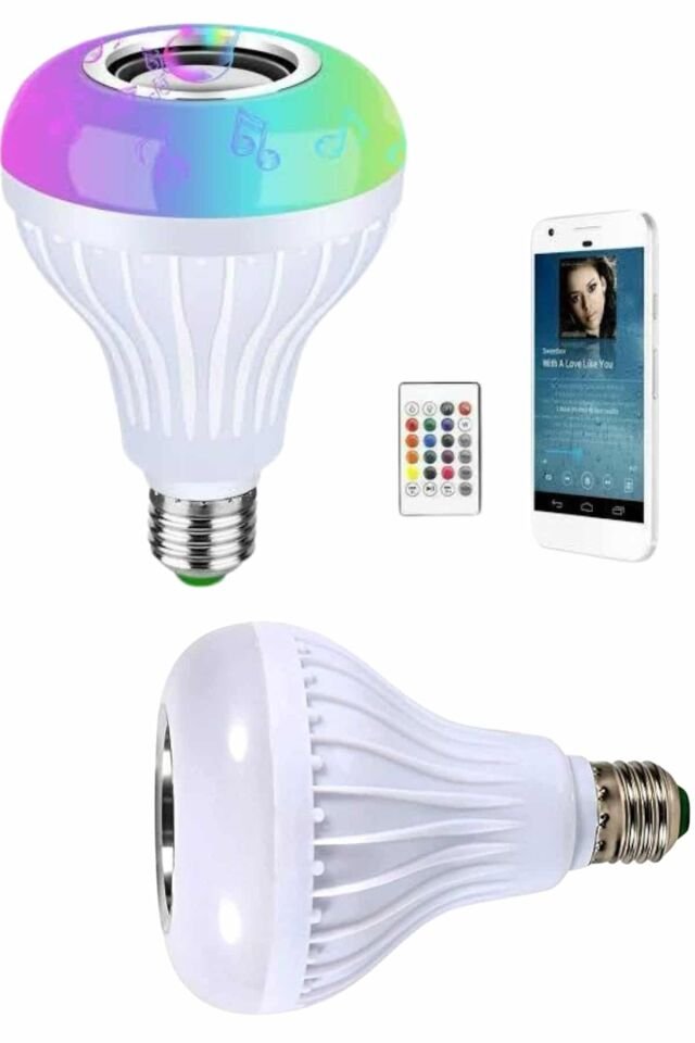 YamanHobi Kumandalı Bluetooth LED Ampul Hoparlör