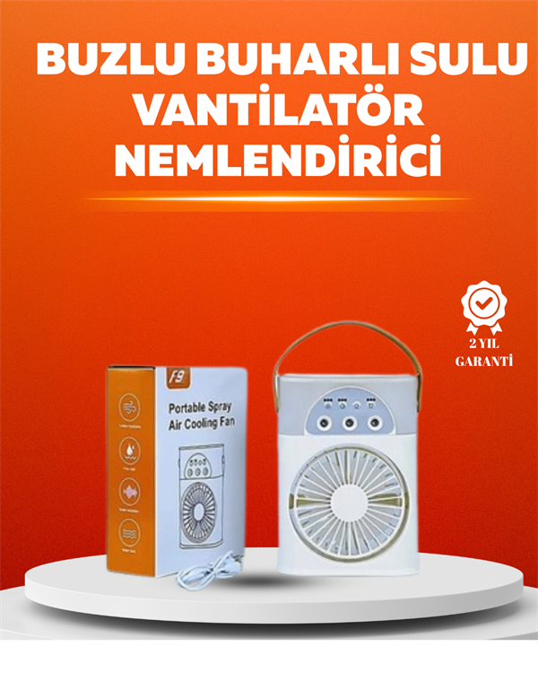 Mini USB Klima Fan | 3 Kademeli Spreyli Hava Soğutucu, Taşınabilir - Lisinya
