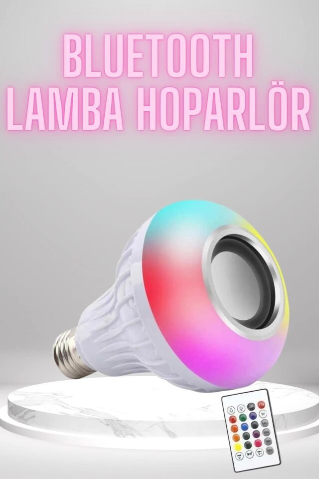 YamanHobi Bluetooth Hoparlörlü LED Ampul Kumandalı 3W