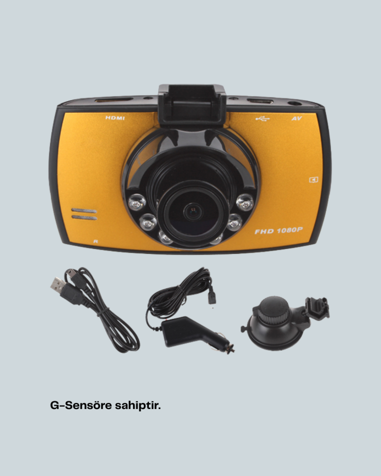 Full HD Araç Kamerası G Sensor Gece Görüşlü Dash Cam - Lisinya
