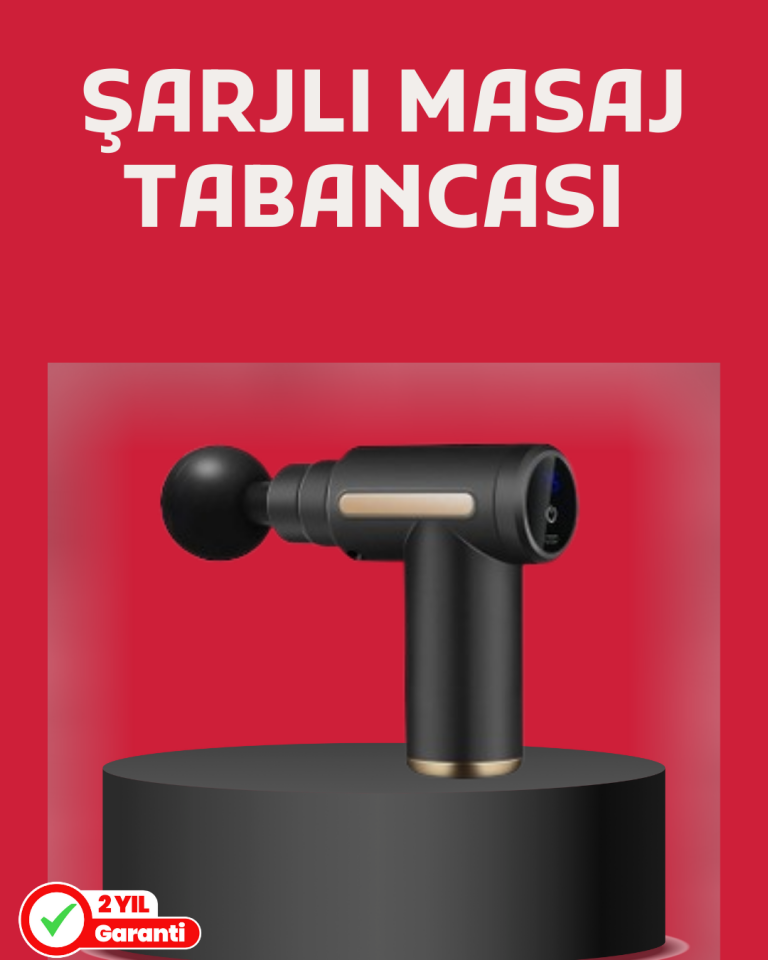 Derin Doku Masaj Tabancası 4 Başlık 6 Kademeli Sessiz Güç Şarjlı Kas Gevşetici - Lisinya