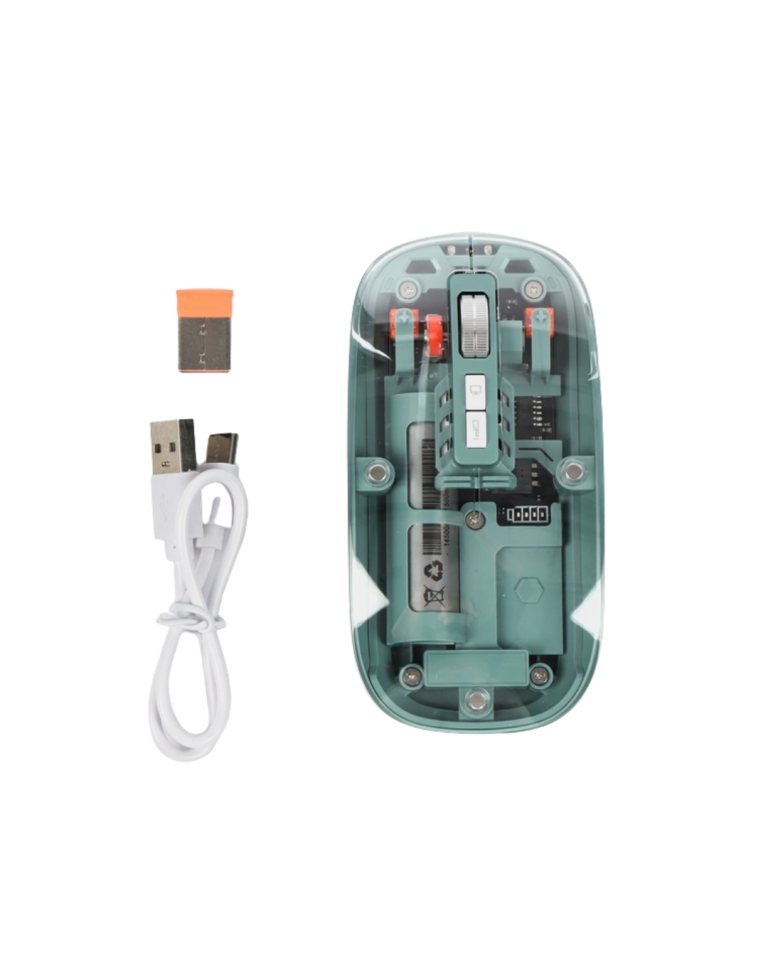 Pilli Kablosuz Mouse Bluetooth ve USB Uyumlu Sessiz Tıklama - Lisinya