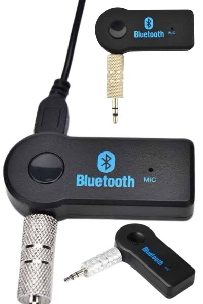 Bluetooth Araç Kiti Aux Çıkışlı  Telefon Müzik Alıcı Tüm Cihazlara Uyumlu