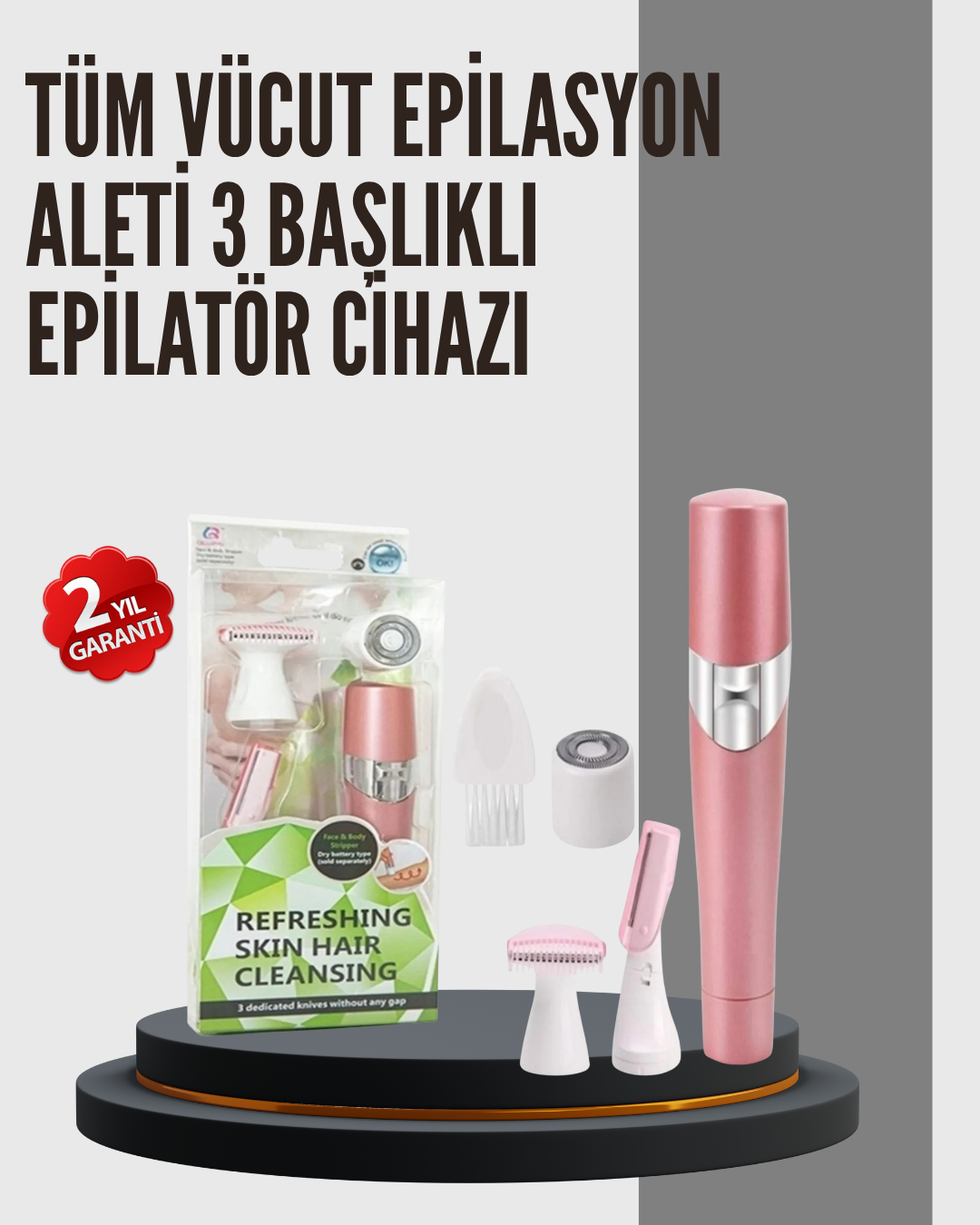 Evde Kolay Epilasyon İçin Taşınabilir Tüy Alma Cihazı - Lisinya