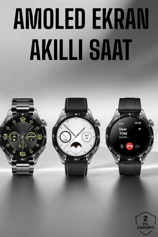 Akıllı Saat Metal Kordonlu GPS ve NFC Uyumlu Arama Cevaplayan-Yamanhobi