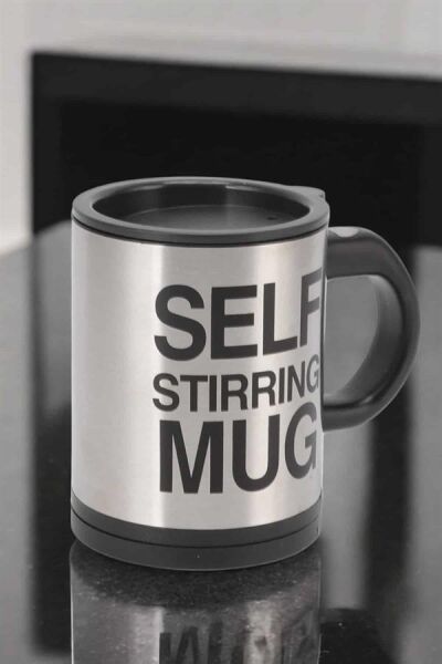Yazılı Mug Kupa Karıştırıcı Özelliği Ve Paslanmaz Çelik