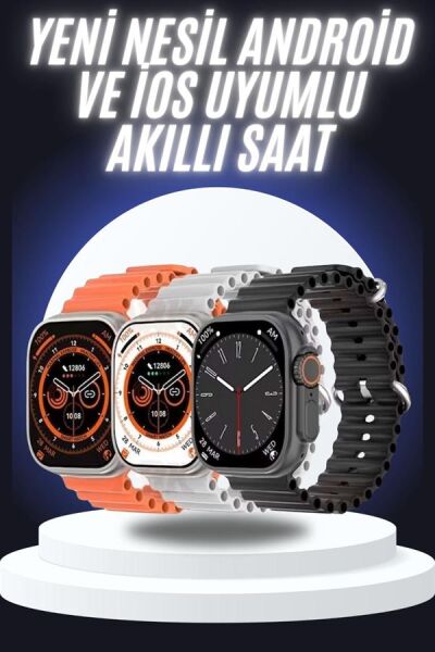 Yeni Nesil Akıllı Saat Çok Yönlü Titreşimli 49 MM Android ve İOS Uyumlu - Lisinya