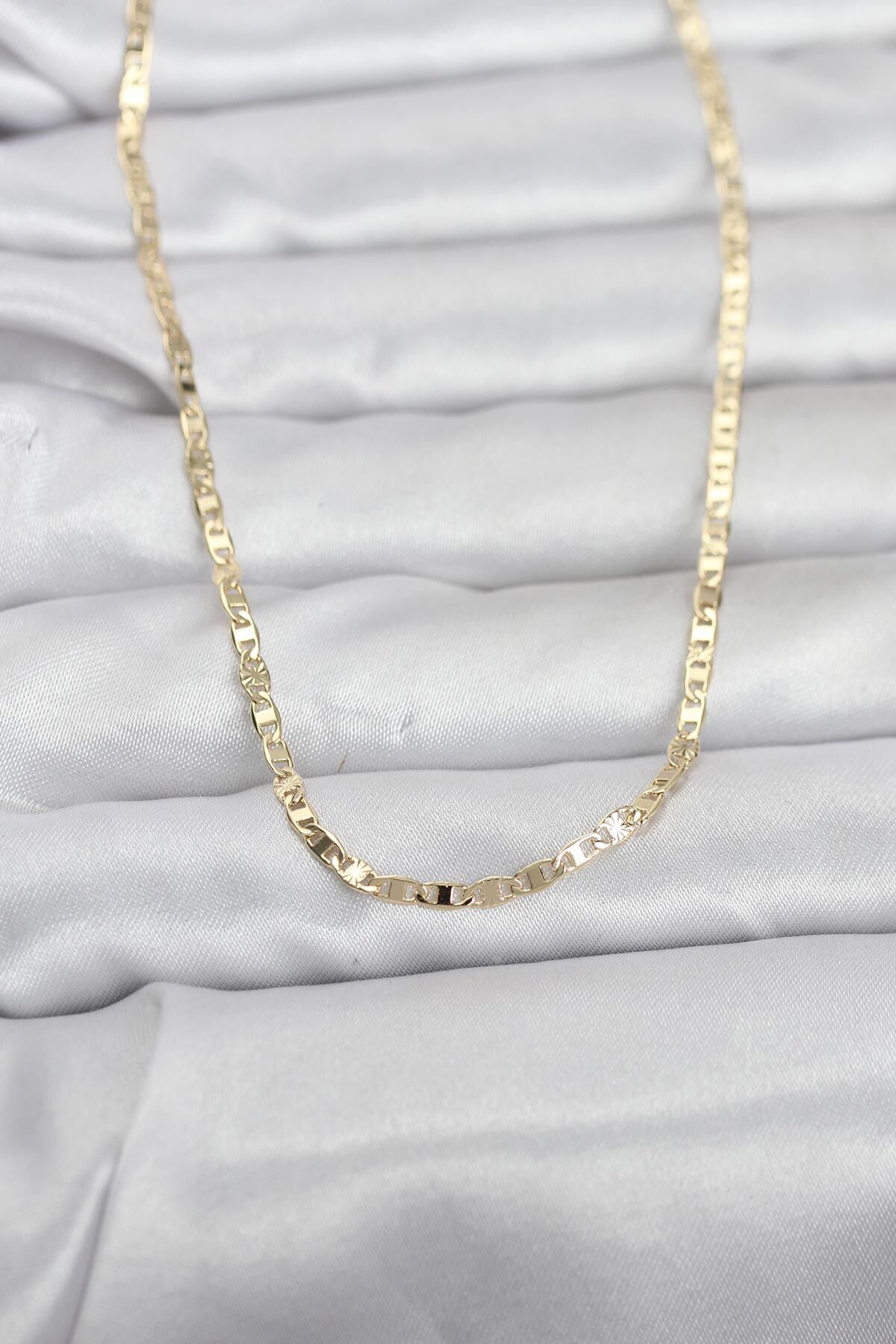 CM 14K Gold Renk Zincir Model 60 cm Kadın Kolye - Lisinya