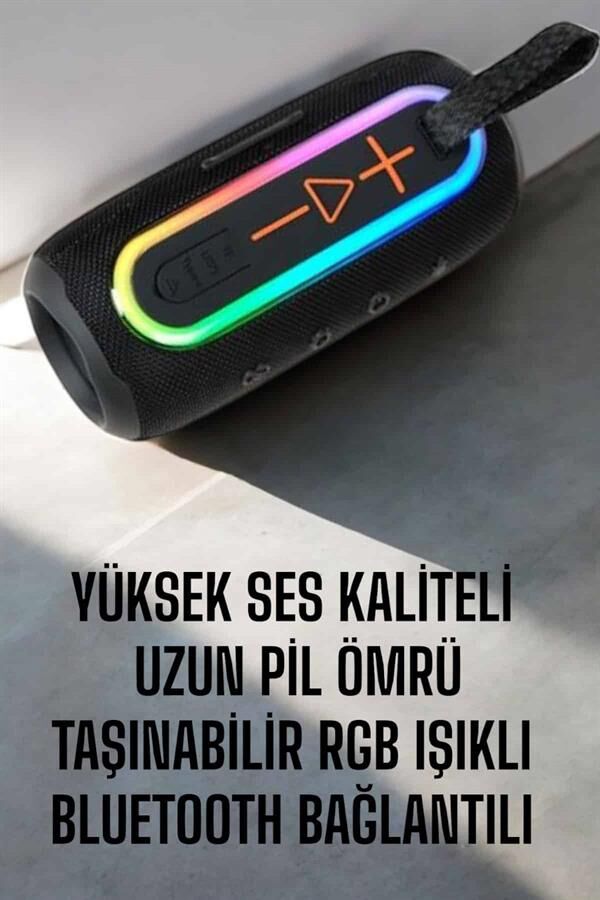 YamanHobi Bluetooth 5.1 Hoparlör 10 Metre Menzilli Taşınabilir Siyah