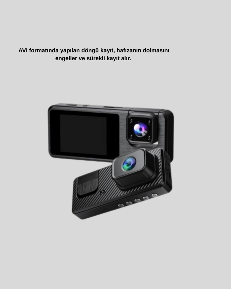 Full HD 3'lü Araç Kamerası Geri Görüş Destekli Park Modlu 1080P DVR - Lisinya