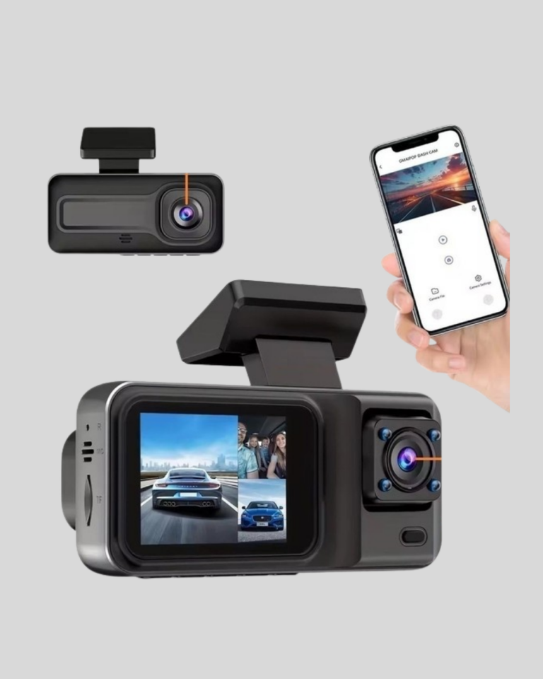 3 Kameralı Araç DVR 1080P Ön + HD Arka + İç Kamera Döngü Kayıt 2’’ Ekran - Lisinya
