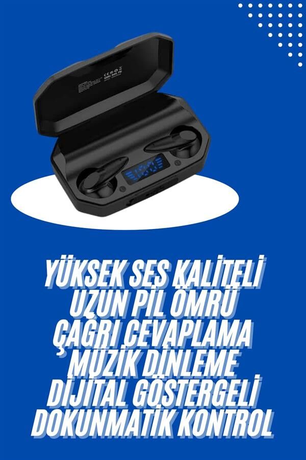 Kulaklık Bluetooth 5.2 Kablosuz Kulakiçi Rgb Işıklı Çift Mikrofonlu - Lisinya