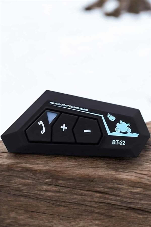 Intercom Kask Kulaklık Bt22 Bluetooth Motosiklet Kulaklık 5.0 Bluetooth