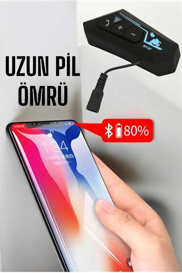 İnterkom Intercom Kask Kulaklık Bt22 Bluetooth Motosiklet Kulaklık 5.0 Bluetooth - Lisinya