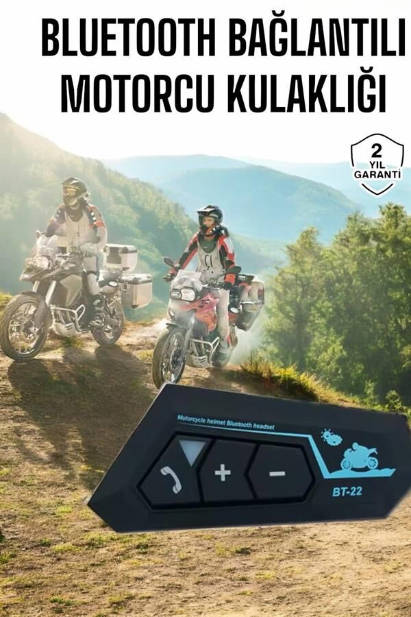 İnterkom Intercom Kask Kulaklık Bt22 Bluetooth Motosiklet Kulaklık 5.0 Bluetooth - Lisinya
