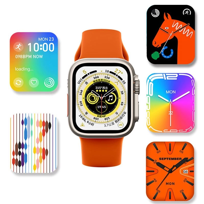 Ws28 Ultra 49mm Siri Tansiyon Ateş Nabız Ölçer Akıllı Saat ( Lisinya )