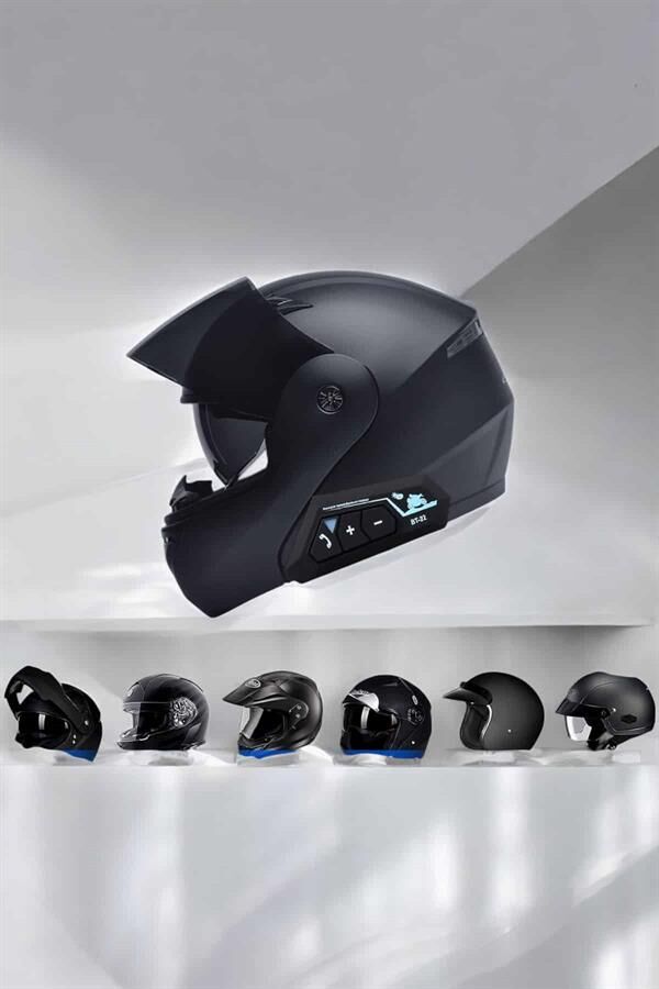 Kask Kulaklığı Motosiklet Intercom Interkom Dinleme Konuşma Özellikli Su Geçirmez - Lisinya