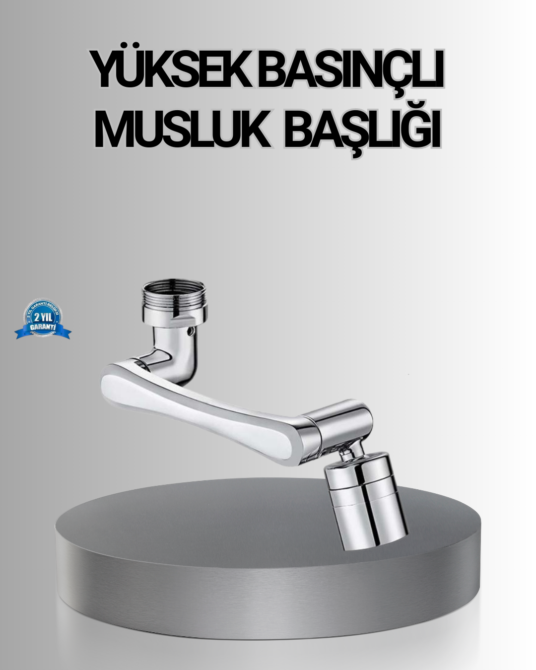 1080° Dönebilen Musluk Başlığı Robotik Kol Havalandırıcı Çok Yönlü Su Yönlendirme - Lisinya