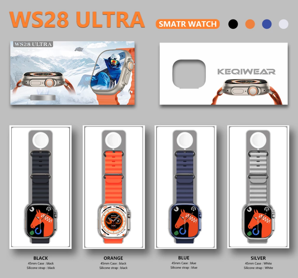 Ws28 Ultra Akıllı Saat | 49mm Geniş Ekran | Konuşma Özellikli | Su Geçirmez